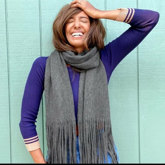 Lucky Brand Brushed Scarf - dark heather grey - Picture 1 of 5